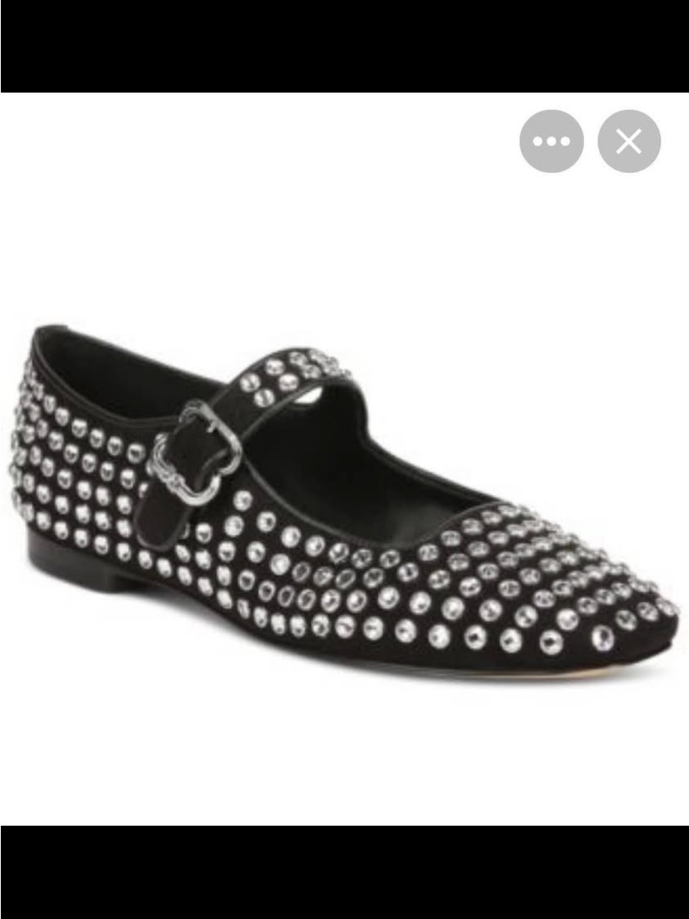 Circus by Sam Edelman Black Studded Mary Jane Ballet Flat